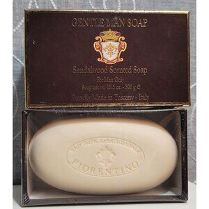 Gentle Man Soap Sandalwood Scented 10.5 Oz 300g For Men Made In Tuscany Italy